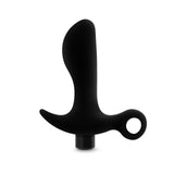 Anal Adventures Platinum Silicone Vibrating Prostate Massager 1 Black