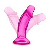 B Yours Sweet N Small 4in Dildo W- Suction Cup Pink - iVenuss