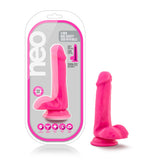 Neo 6 Dual Density Cock W-balls Neon Pink " - iVenuss