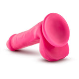 Neo 6 Dual Density Cock W-balls Neon Pink " - iVenuss