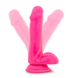 Neo 6 Dual Density Cock W-balls Neon Pink " - iVenuss