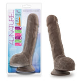 Au Naturel 9 Sensa Feel Dildo Chocolate " - iVenuss