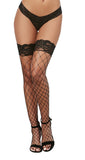 Fence Net Thigh High Black O-s - iVenuss