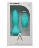 A-play Vibe Adventurous Anal Plug Rechargeable W- Remote Teal - iVenuss