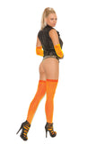 Fishnet Thigh High Neon Orange - iVenuss