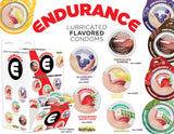 Endurance Flavored Condoms Asst Flavors 144 Pcs Wall Mount