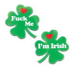 Pastease Clover 'fuck Me Im Irish' Nipple Pasties - iVenuss