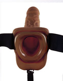 Fetish Fantasy 9 Hollow Strap On W-balls Brown " - iVenuss