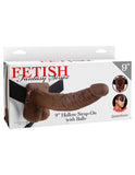 Fetish Fantasy 9 Hollow Strap On W-balls Brown " - iVenuss