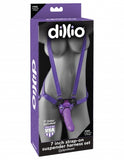 Dillio 7 Strap On Suspender Harness Set Purple " - iVenuss