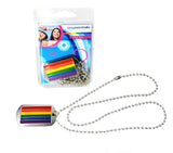 Rainbow Military I.d. Tag Necklace - iVenuss