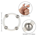 Steel Beaded Silicone Ring Large - iVenuss