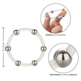 Steel Beaded Silicone Ring Xl - iVenuss