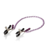 Nipple Play Clamps Purple Chain - iVenuss