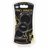 Cloud 9 Pro Sensual Silicone Cock Ring 3 Pack Black - iVenuss