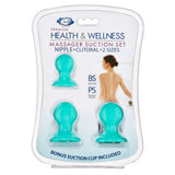 Cloud 9 Health & Wellness Nipple & Clitoral Massager Suction Set Teal - iVenuss