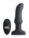 Swell 10x Silicone Inflatable & Vibrating Curved Anal Plug - iVenuss