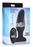 Swell 10x Silicone Inflatable & Vibrating Curved Anal Plug - iVenuss