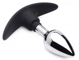 Master Series Dark Invader Metal & Silicone Anal Plug Small - iVenuss