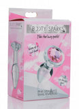 Booty Sparks Pink Gem Glass Anal Plug Small (out Mid Feb)