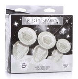 Booty Sparks Glitter Gem Anal Plug Set Silver