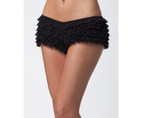 Ruffle Shorts W-back Bow Black O-s