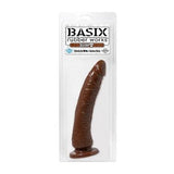 Basix Rubber Works 7in Brown Slim Dong W- Suction Cup