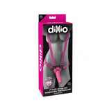 Dillio 7 Strap On Suspender Harness Set Pink "